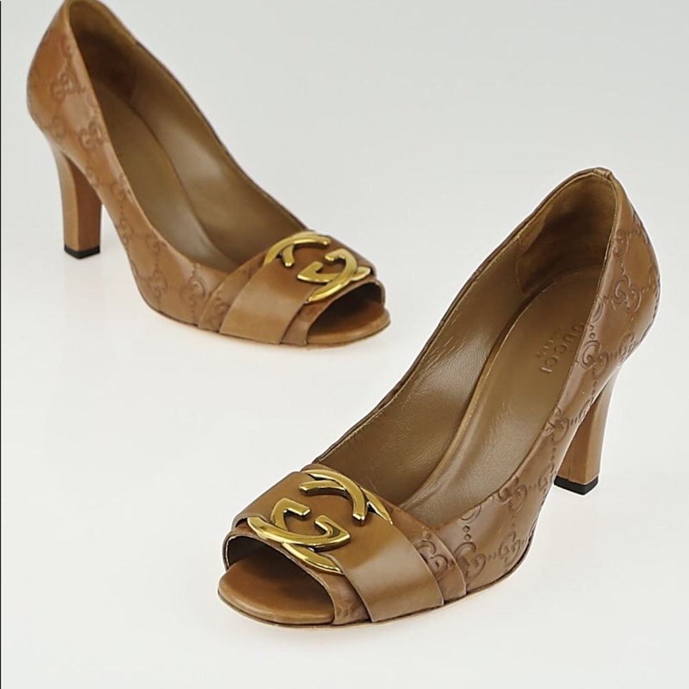 Gucci Guccissima Leather Interlocking G Heels